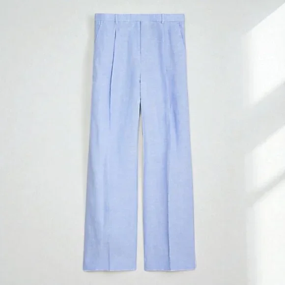 J. Crew Wide-leg Essential pant in linen Size 16 - Picture 3 of 13